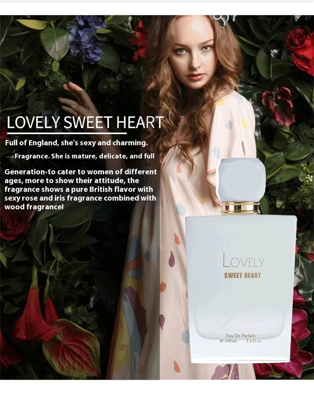 Unisex Perfume Women Parfum Femme 100ml Fresh Natural Lasting Fragrance Pheromone Cologne Men Perfumes Hombre Floral Scent Spray