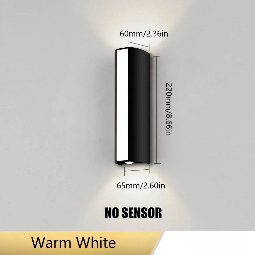 Outdoor LED Wall Light 6W IP66 Waterproof Lamp Warm White Cold White Exterior Wall Mounted Lighting for Home Decor