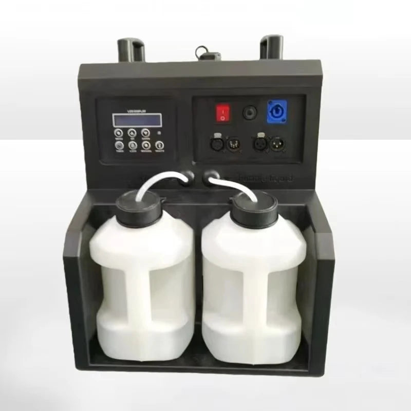 LED DMX512 Remote Control Electric 2000W Fog & Bubble Machine Double Wheel Smoke Bar KTV Hole Performance Special Effects Blower