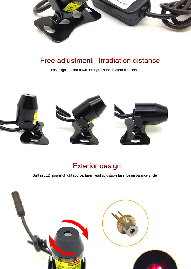 led projector Car laser Fog Light Motorcycle Anti Collision Rear-end Laser Tail Lights Brake Light Universal Decorative Lamp