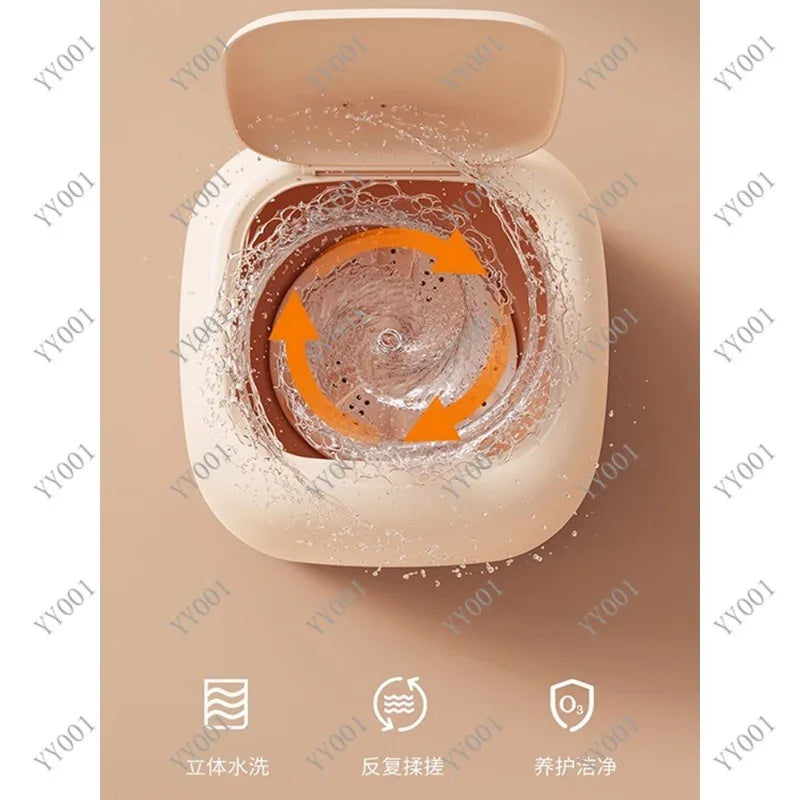 Portable Mini Washing Machine USB Rechargeable Wireless Underwear Socks Cleaner Home Travel Laundry Tool