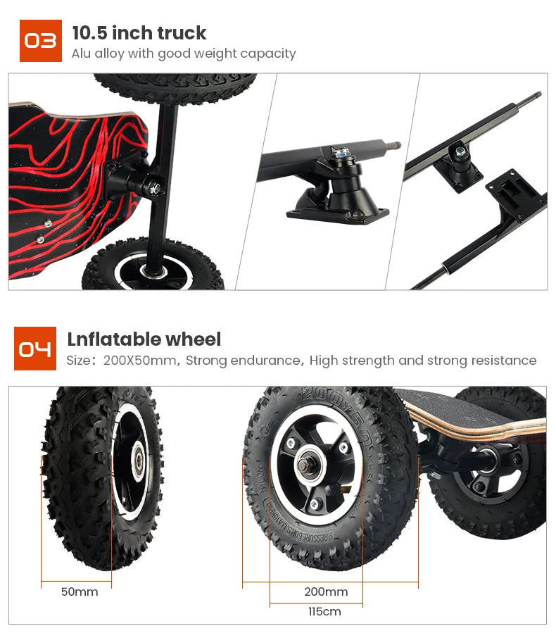 JIESEN Adult Off-Road Skateboard in Wholesale Ready to Ship