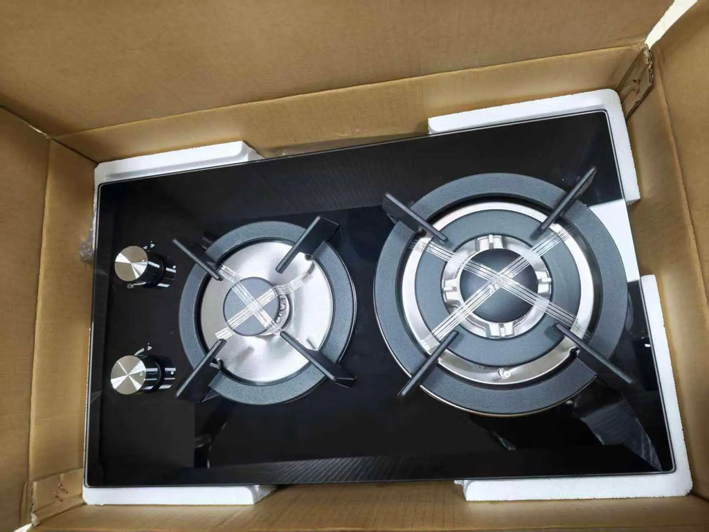 Premium Quality 2-Burner Built-in Gas Hob | Thick Tempered Glass Gas Cooktop | LPG NG Gas Stove Elegant Design