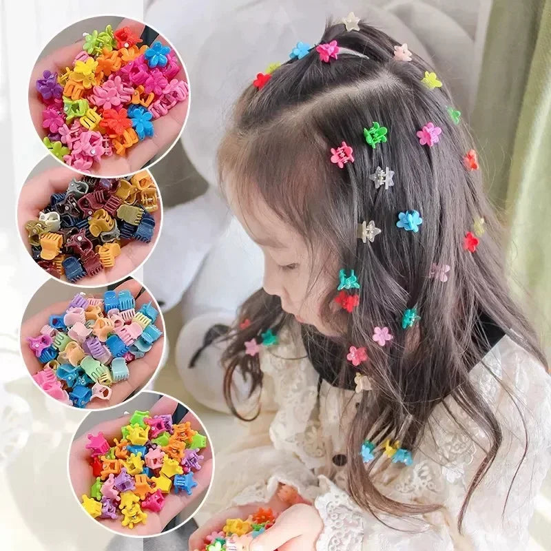 100pes/cangirl baby bangs and broken hair tool  hair grabbing claw  baby small mini hair clip, Cute girl with minimalist style ﻿