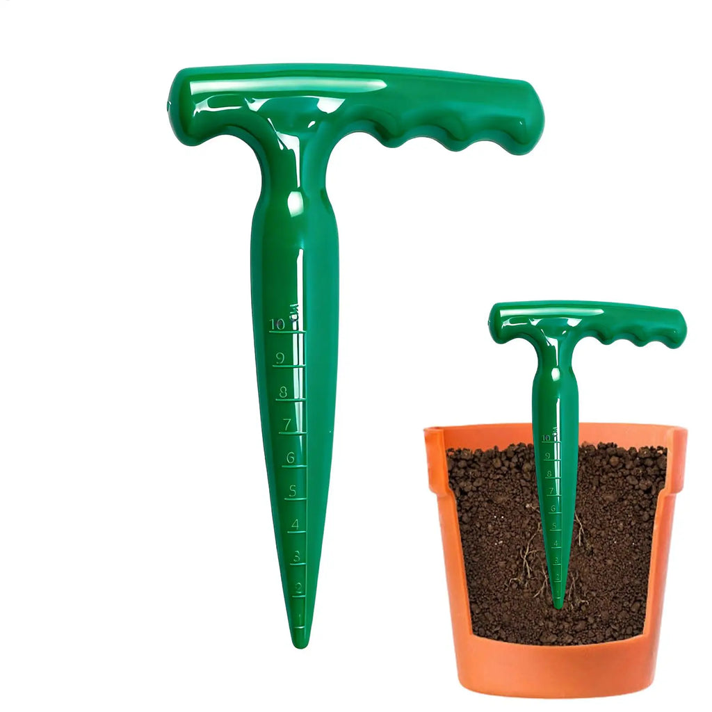 Ergonomic Dibbler Gardening Tool Multi-Purpose Plant Hole Digger For Cucumbers Tomatoes, Transplanting Potting Garden Yard