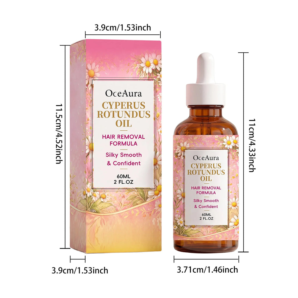 Cyperus Oil Hair Removal Essential Oil - Soothes Skin, Relieves Irritation After Hair Removal, and Brightens Skin Tone