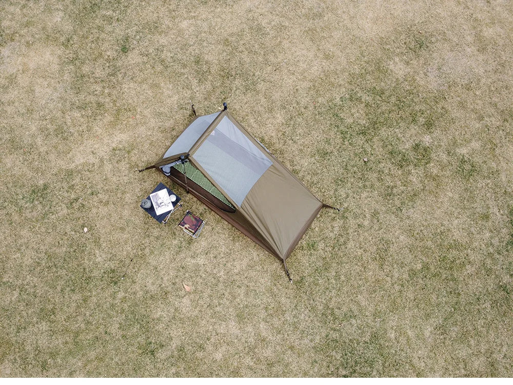 Airy 1 Mesh Tent Trekking Pole Tent Lightweight Solo Tent Camping Tarp Tent Hiking backpacking Single One Person Tent Shelter