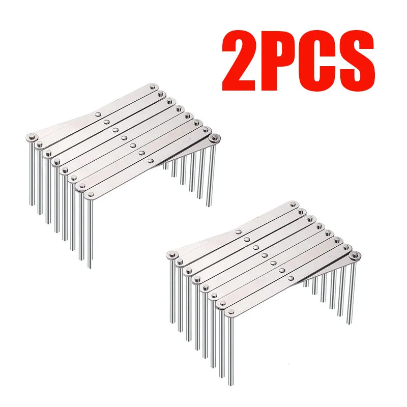 Retractable Storage Rack Space Saving Pot Lid Holder Space-saving Stainless Steel Plate Dishes Rack Heavy Duty For Kitchen Home