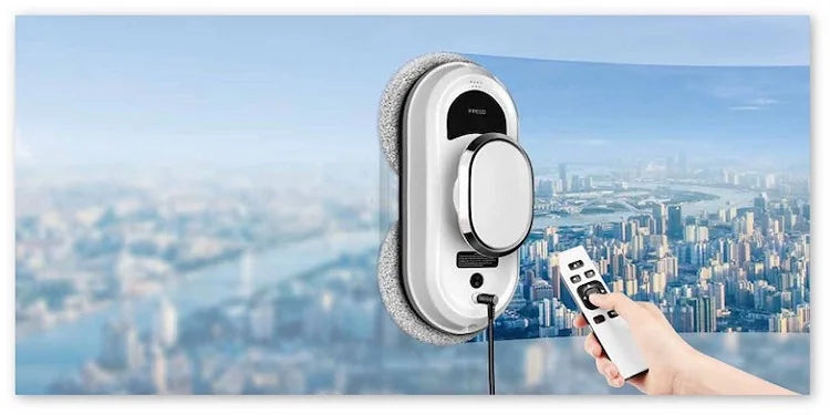 Window Cleaner Robot Cordless with Remote Control  Automatic Smart Glass Cleaning Machine