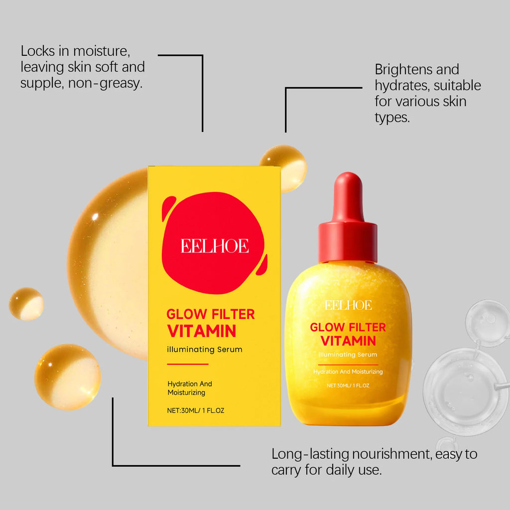 Vitamin C Serum Strengthens Skin Barrier Brightening Face Essence Deep Hydrating Nourishing Anti-Dryness Korean Facial Skincare