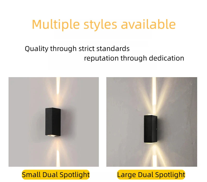 LED Indoor Outdoor Wall Lamps Villa Courtyard Pillar Spotlight Stair Lighting Boundary Home Illumination
