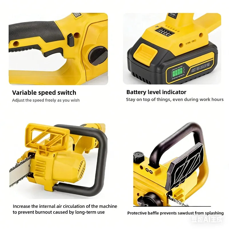 Dewalt Cordless Chain Saw Automatic Oiler Brushless Chainsaw Dehydration withor Tree Cutting and Logging Electric Saw Tool
