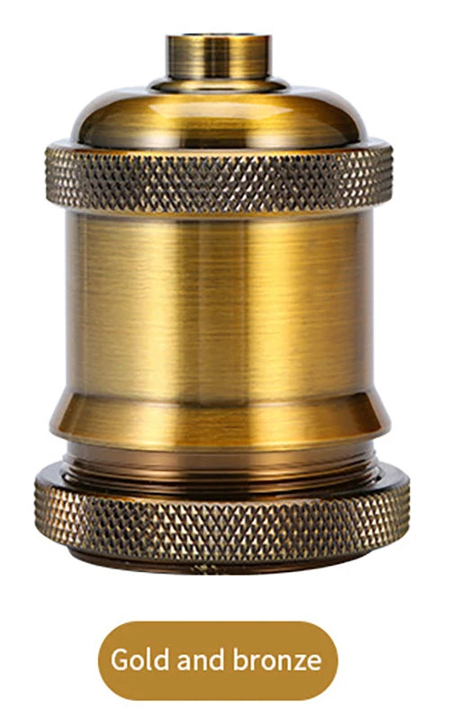 E27 E26 Edison Screw Vintage Retro Oldfashion Bronze Industrial Decorative DIY Pendant Antique Hang LED Lamp Holder Light Socket