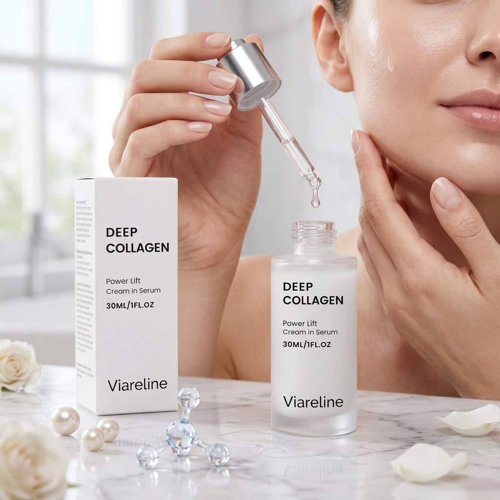 Viareline Lift Serum Cream Anti Wrinkles Fades Fine Lines Improve Sagging Brighten Skin Elasticity Boost Moisturizing Face Serum