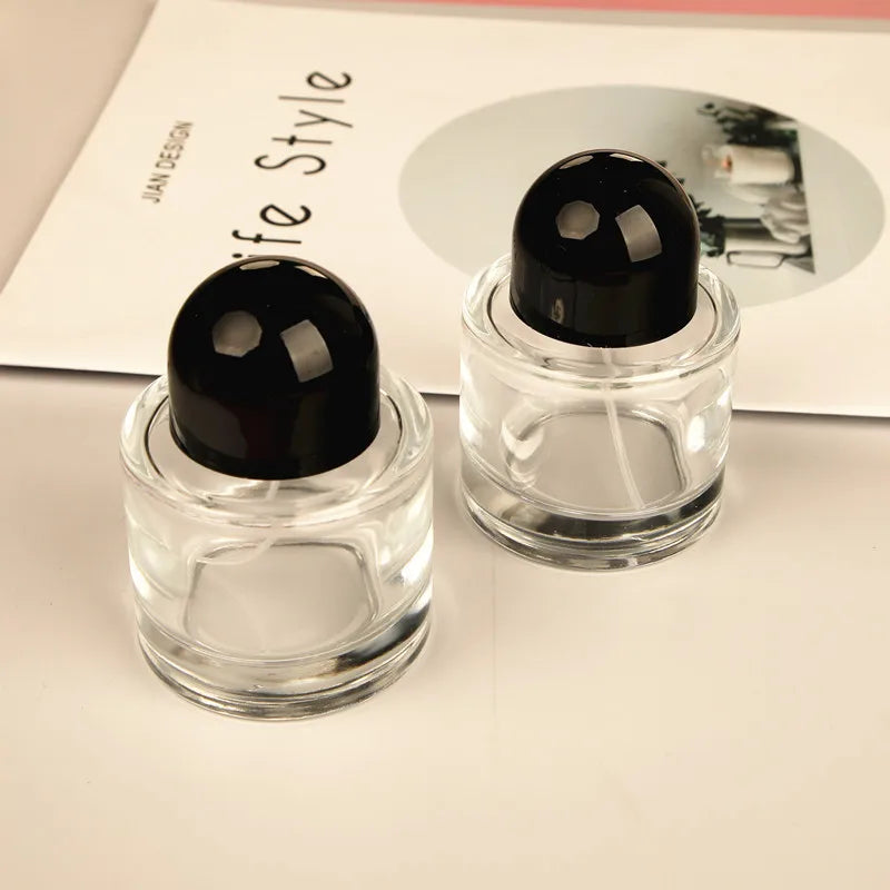 10pcs 30/50ml Empty Clear Glass Spray Bottle Perfume Bottle With Screw Lid Sample Bottle Dispenser Fine Mist Atomizer Portable