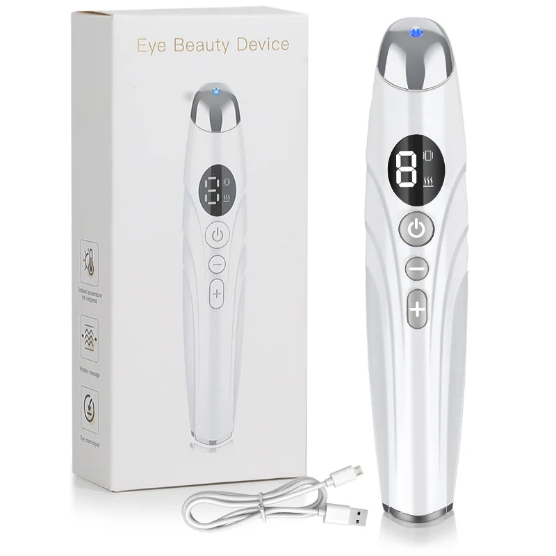 Electric Facial Massager Micro Vibration Eye Beauty Instrument For Relax Eye Dark Circles Eye Bags Puffiness Eye Massage Gift