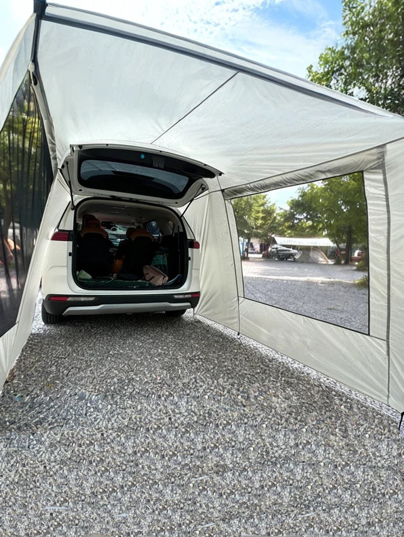 Portable Waterproof SUV Tail Tent Lohascamping Car box docking tent  3-4 people Dome tent Sunshade Tunnel style tent,Large tent,
