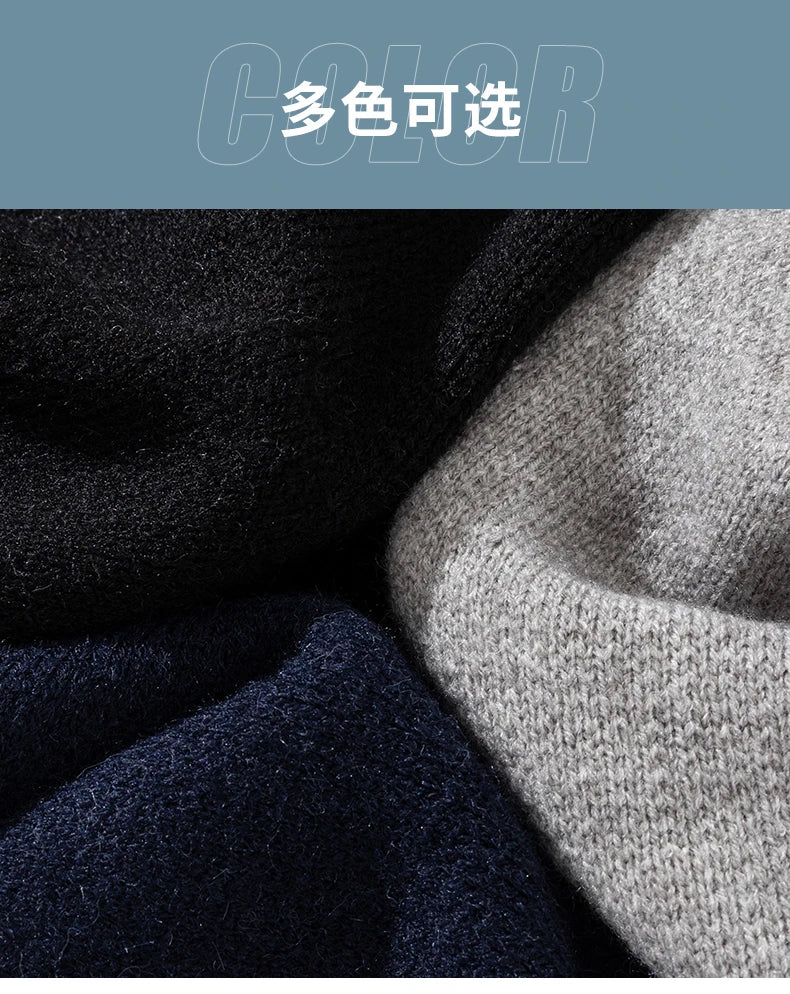 Hot Selling Men's Autumn Winter Knitted Cardigans Branded Embroidered Single Breasted Sweaters Fashionable Trendy Outerwear Tops