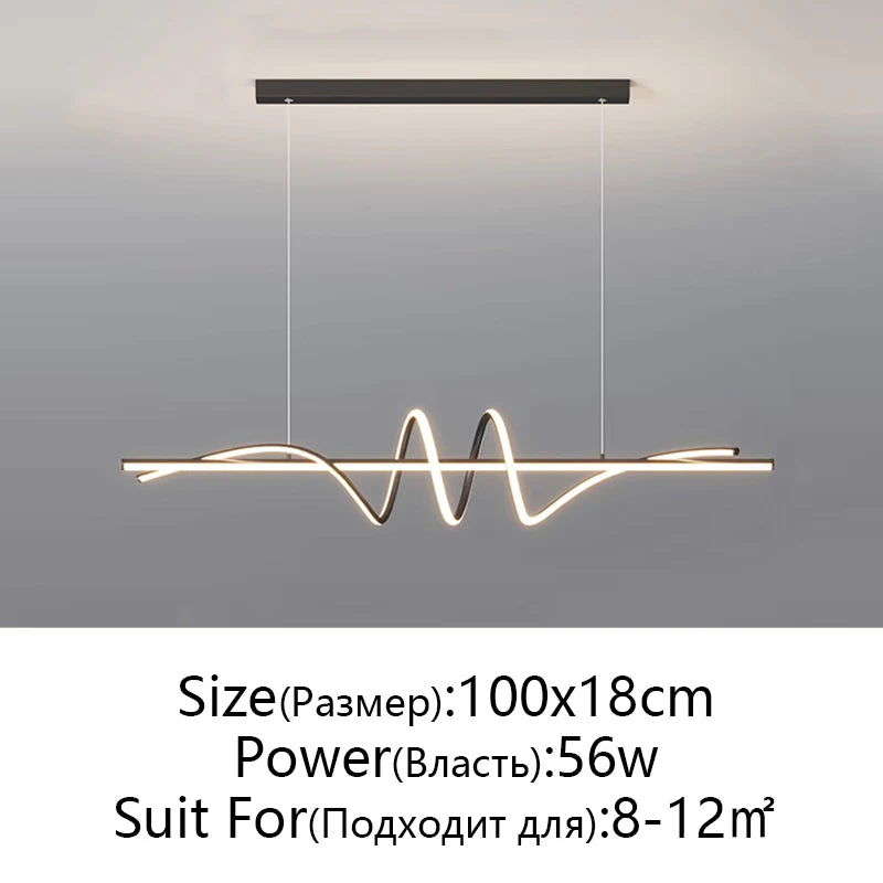 Modern Led Living Room Pendant Lights Hanging Lamp For Dining Table Kitchen Cloakroom Office Home Decor Furniture Minimalist