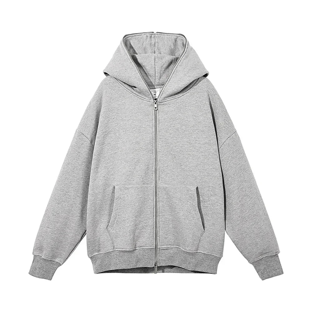 Men's and women's full zip hooded jackets zip hoodies casual cardigans streetwear hip-hop PVDY2K clothing spring fashion
