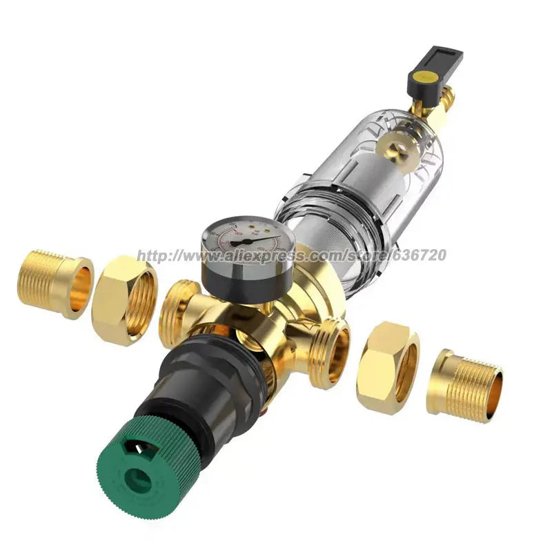 RV Water Pressure Regulator and Filter Kit - NSF Certified All-in-One Lead-Free Fresh Water Kit