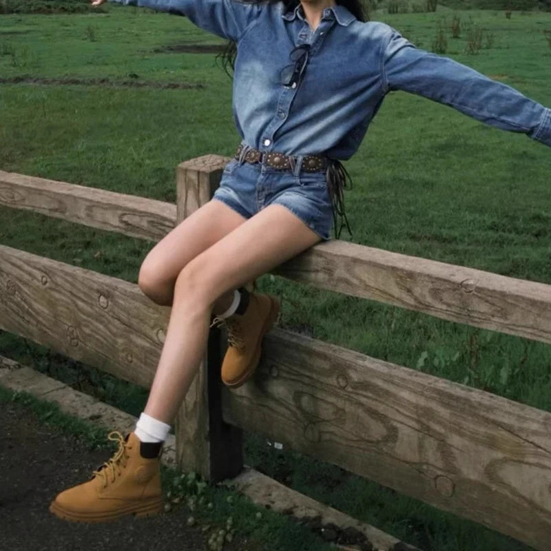 Denim Suit 2026 Great-looking Early Autumn Atmosphere Popular Outfit Set
