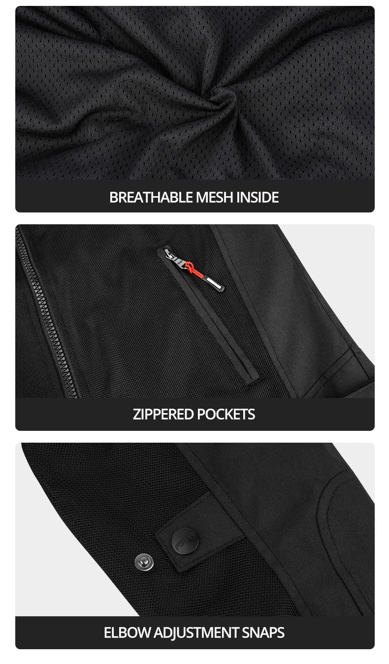 Men's Motorcycle Jacket Summer Clothing Anti-Collision Motorcycles Pants Motocross Off-road CE Protection Motocross Rider Coat