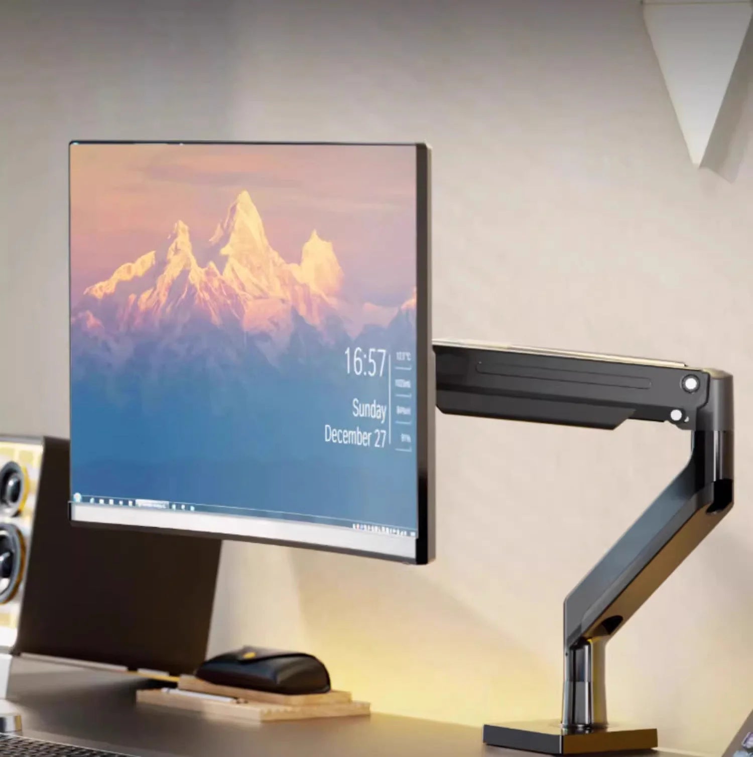 NB G40 G42 G45 Gas Spring Arm 22'-40' Screen Desktop Monitor Holder 360 Rotate 3-15kg 3-12KG Arc Screen/Ultra Wide Flat Screen