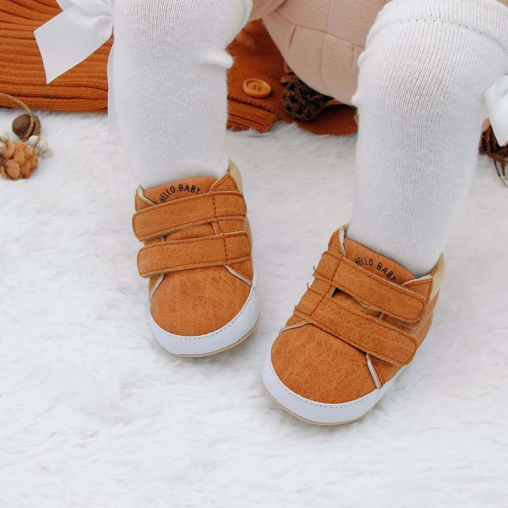 Spring and Autumn Seasonal Collection 0-1 Year Old Baby Shoes Soft Bottom High Top Baby Shoes Baby Shoes Learning Shoes