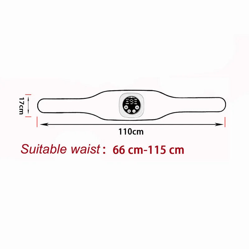 EMS Electric Abdominal Body Slimming Belt Waist Band Smart Abdomen Muscle Stimulator Abs Trainer Fitness Lose Weight Fat Burn