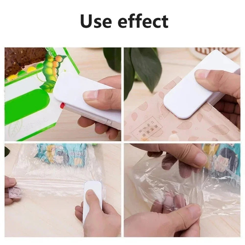 Portable Mini Heat Sealer for Plastic Bags Snack Food Bag Sealing Machine Package Closure Sealer Home Kitchen Storage Accessorie
