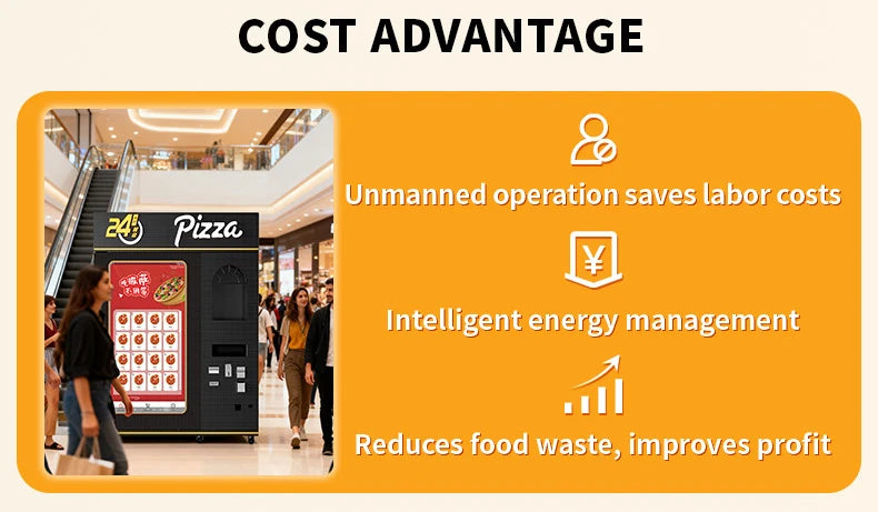 Pizza Vending Machine Supplier Pizza Dispenser Distributeur Automatique Outdoor Pizza Vending Machine for Sale Customized