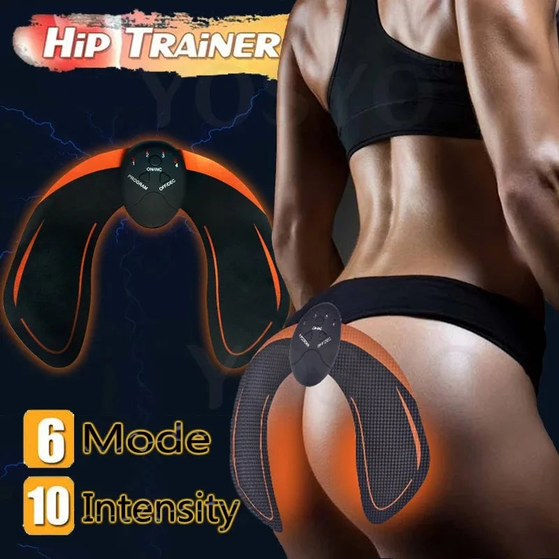 Portable Rechargeable EMS Muscle Stimulator Smart Electric Fitness Abdominal Training Stickers Body Shaping Slimming Massager