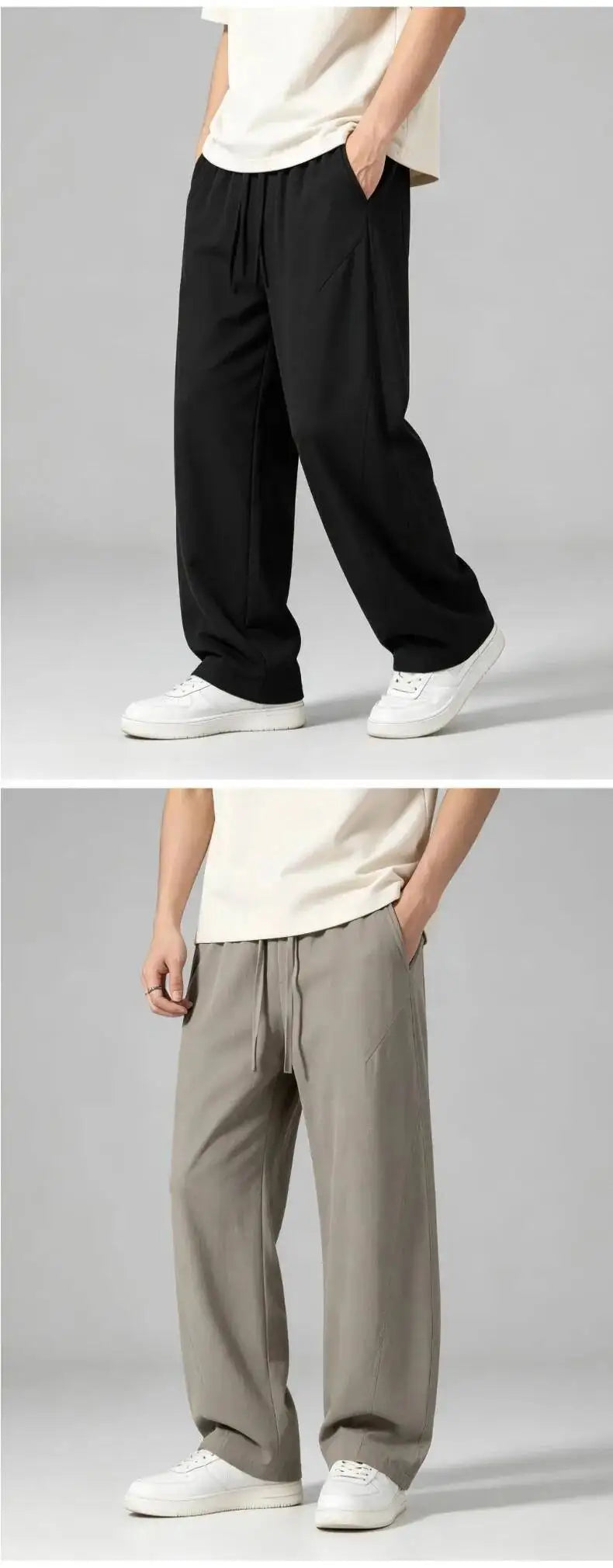 Spring/summer Japanese Retro Work Pants Men Women Breathable Loose Baggy Curved Pants Streetwear Cityboy Casual Balloon Pants