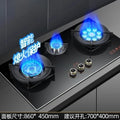 Double Burner,  High-fire Three-burner Gas Stove, Embedded Desktop Liquefied Gas Natural Timer Three-hole Stove