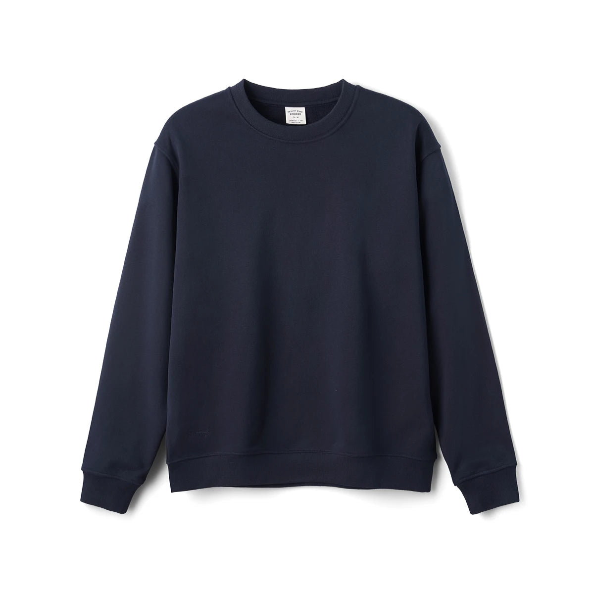 SIMWOOD 2026 Autumn Winter New Oversize 340gsm Warm Brushed Finish Lining Sweatshirts Men Embroidery Basic Running Pullover Tops