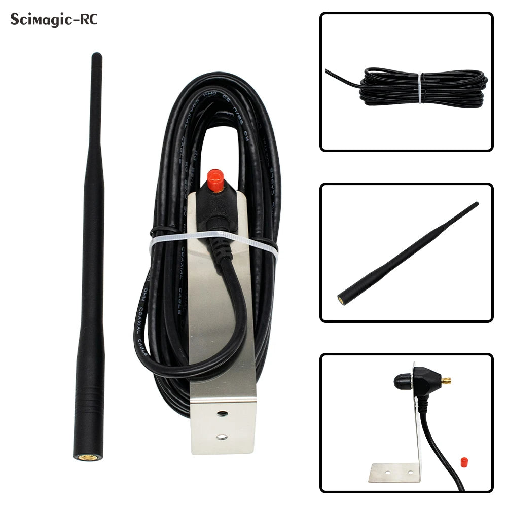 433MHz 200m Long-Range Antenna 2m/3m/5m Cable length, Waterproof Signal Booster for Garage Gate Opener Systems