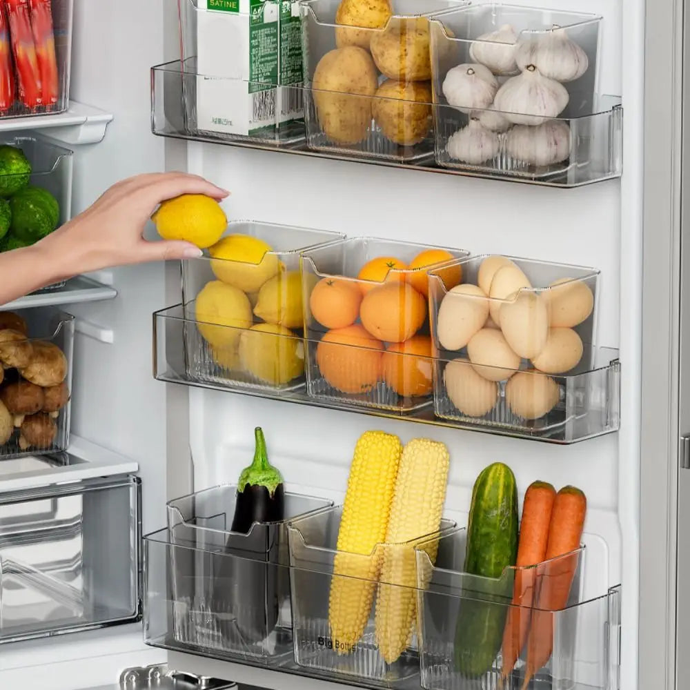 Multifunctional Refrigerator Side Door Storage Box Kitchen Organizer Food Classification Shelf Fridge Organizer Rack