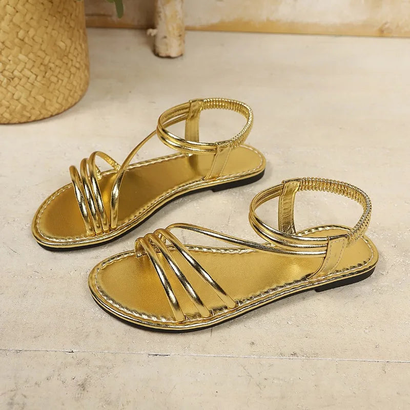 Summer Women's Fashion Outdoor Casual Sandals 2026 Sexy Open Toe Flat Sandals Lightweight and Comfortable Beach Slippers Selling