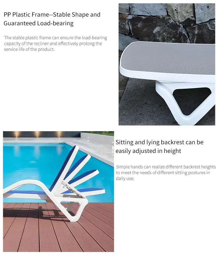 Pool Outdoor Day Bed Outdoor Sunbed Hotel Garden Furniture Beach Sun Lounger D842