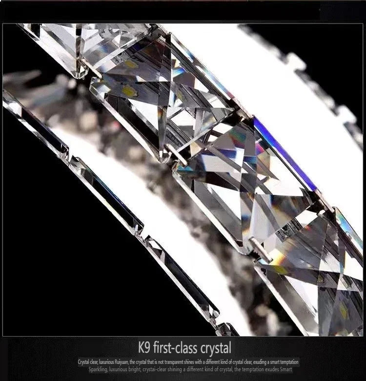 Modern 2024 New Special-shaped Crystal Chandelier Modern Simple Decoration Living Room Dining Room Home Decoration
