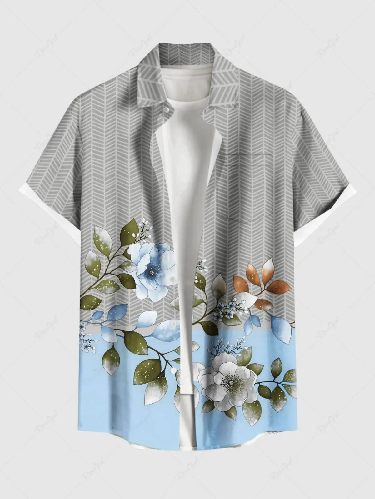2025 Summer Holiday Men's Hawaiian Shirts 3D Printed Short Sleeved Button Down Lapel Shirt Oversized Casual Aloha Shirts Men