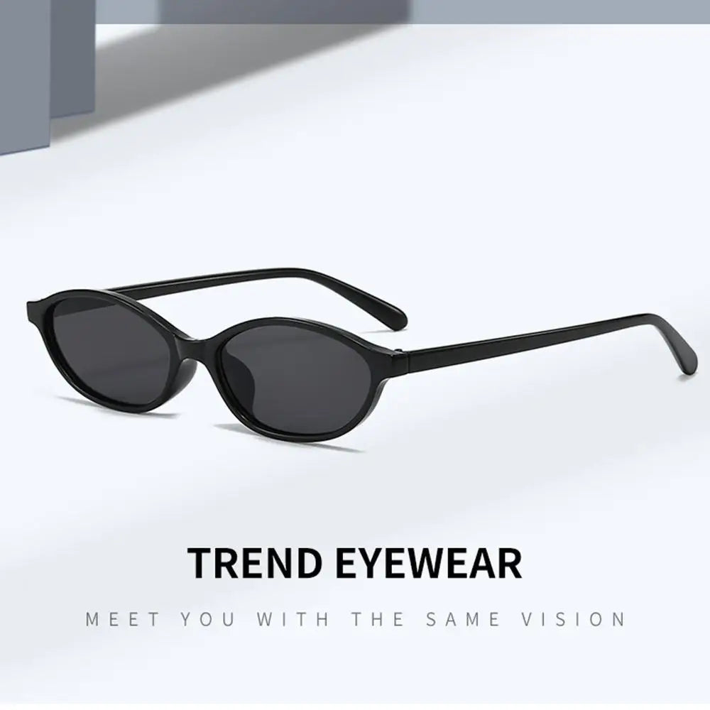 Vintage Cat Eye Oval Sunglasses Lightweight Trendy 90s Sunnies UV protection Sun Glasses for Women & Men
