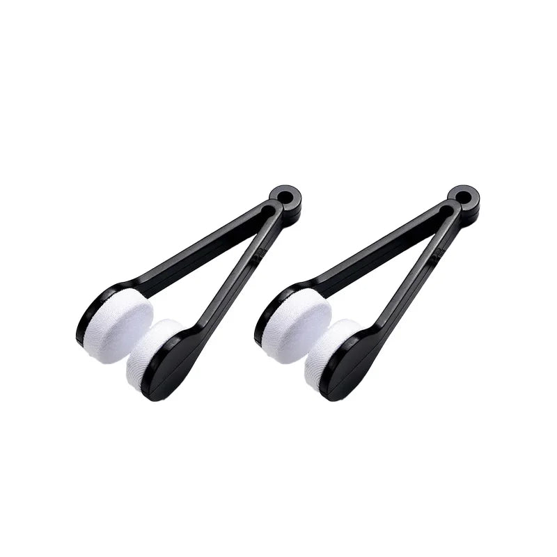 Portable Multifunctional Eyeglass Cleaning Wipe Green Microfiber Lens Brush for Sunglasses Glasses Compact Travel Scratch Free T