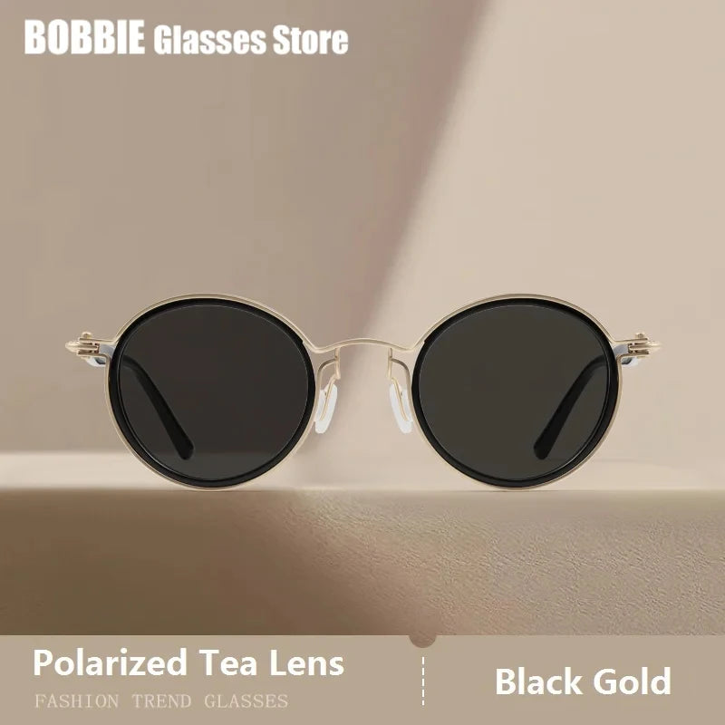 Polarized Sunglasses Men UV400 Protective Driving Spectacles Handmade Titanium Acetate Sun Glasses Photochromic Outdoor Eyewear