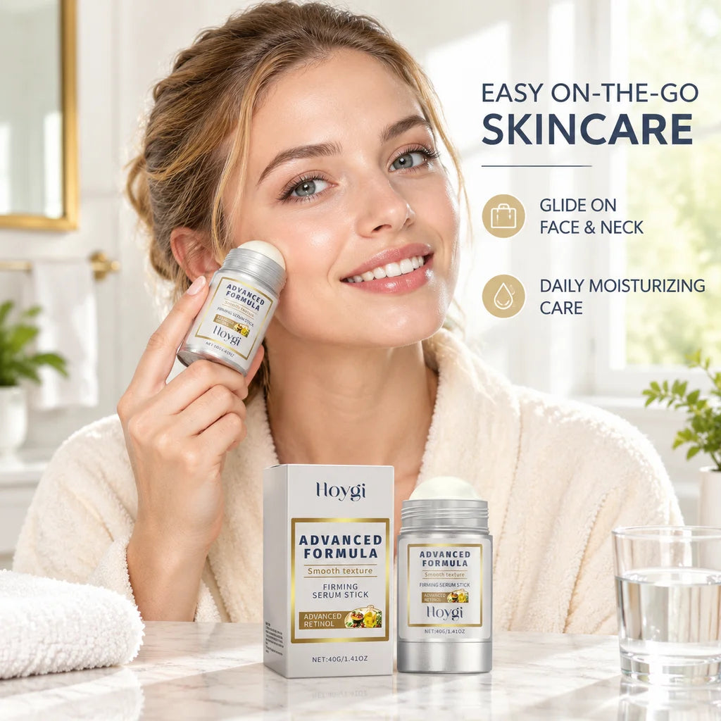Hoygi Retinol Firming Serum Stick Solid Facial Balm Moisturizing Brighten Skin Tone For Face Neck  Care Balm Cream