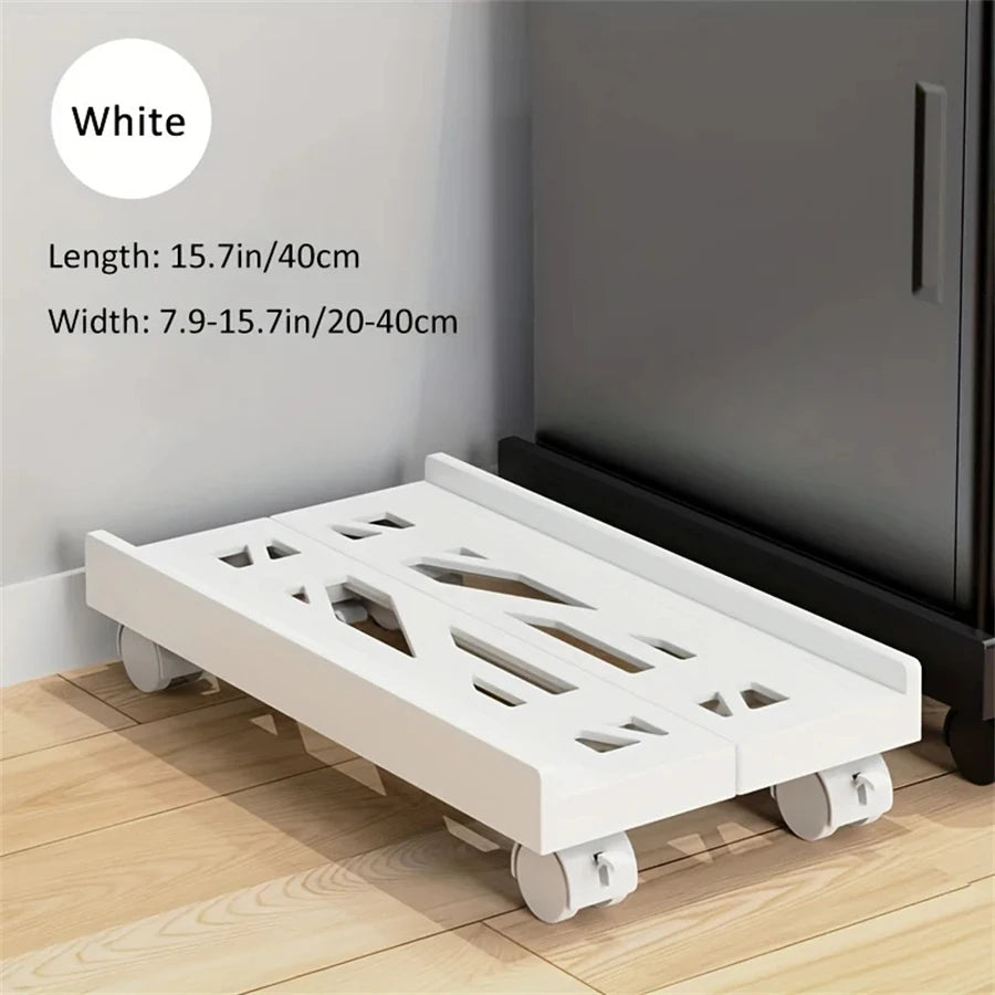 Adjustable Mobile CPU Stand Heavy-Duty PC Tower Stand With 4 Caster Wheels Ventilated Under Desk CPU Holder PC Floor Cart