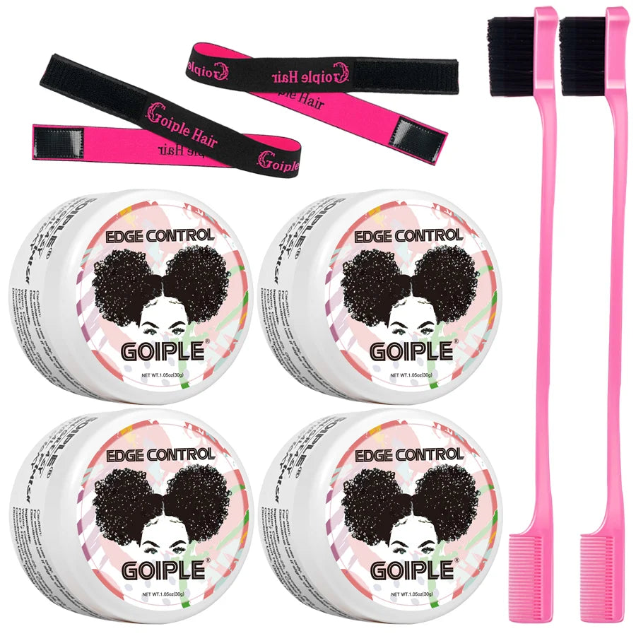 GOIPLE 30G Edge Control for 4C Curls Hair Styling Cream Tames Broken and Fix Bang Pomade Mini Small Hair Gel