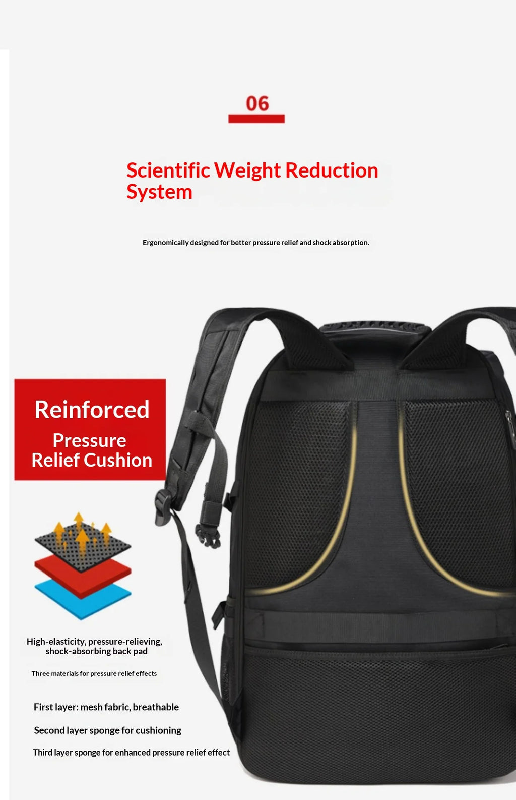 50L 80L Men's Large Travel Backpack, Separate Shoe Compartment Waterproof Business Backpack Outdoor Sports Black Storage Bag