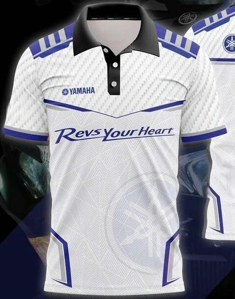 2026 Summer New YAMAHA Exclusive Racing Edition Polo Shirt MXGP Cycling Suit Off Road Cycling Short Sleeve Track Wear Work Shirt